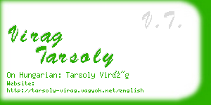 virag tarsoly business card